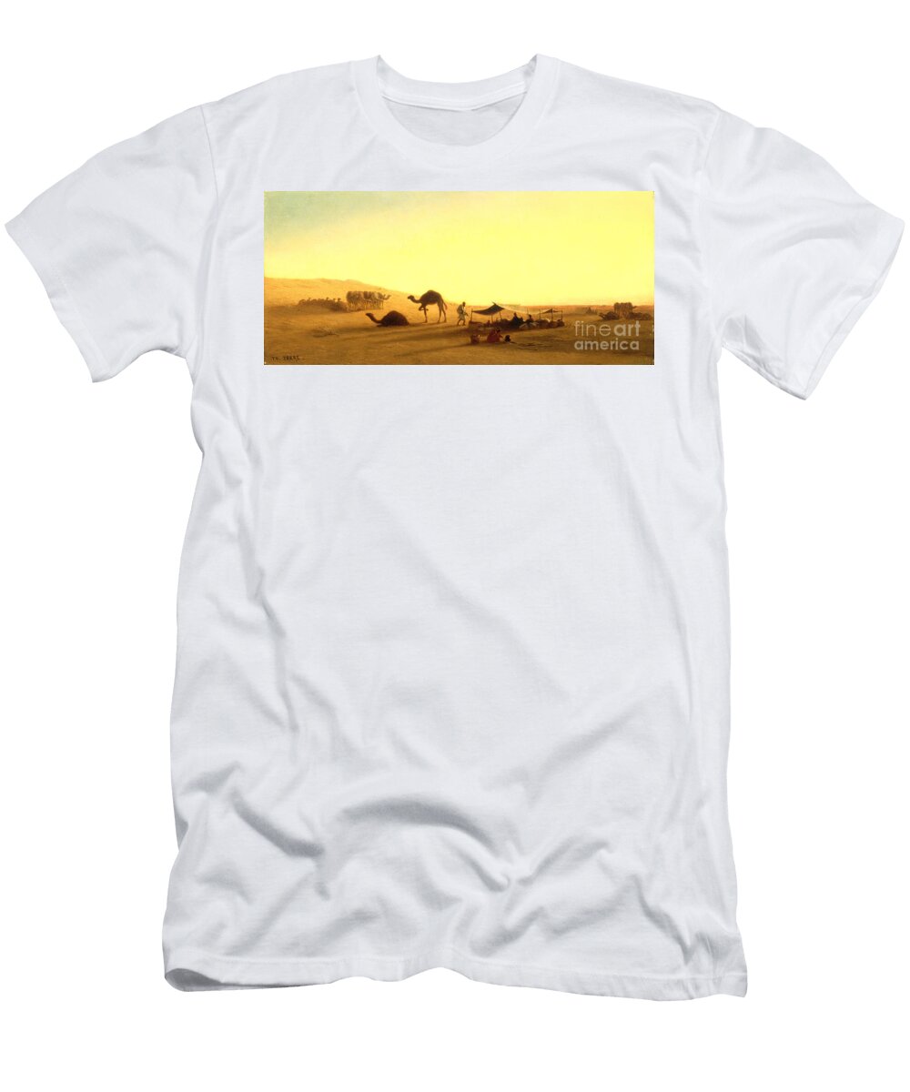 2 an Arab Encampment Charles Theodore Frere T-Shirt