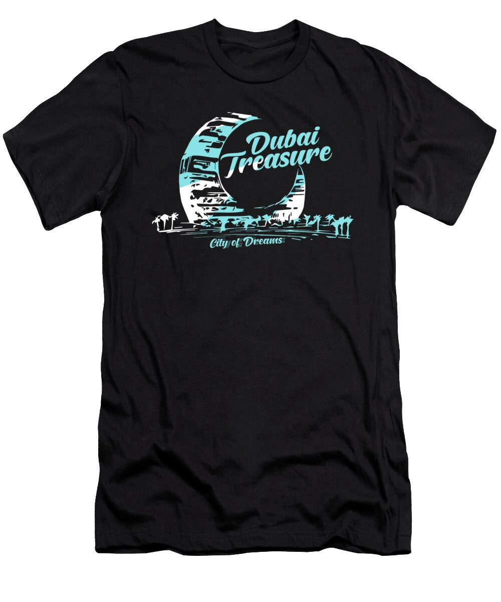 4 Dubai Arab Emirates Arabia Palm Trees Gift Alessandra Roth T-Shirt