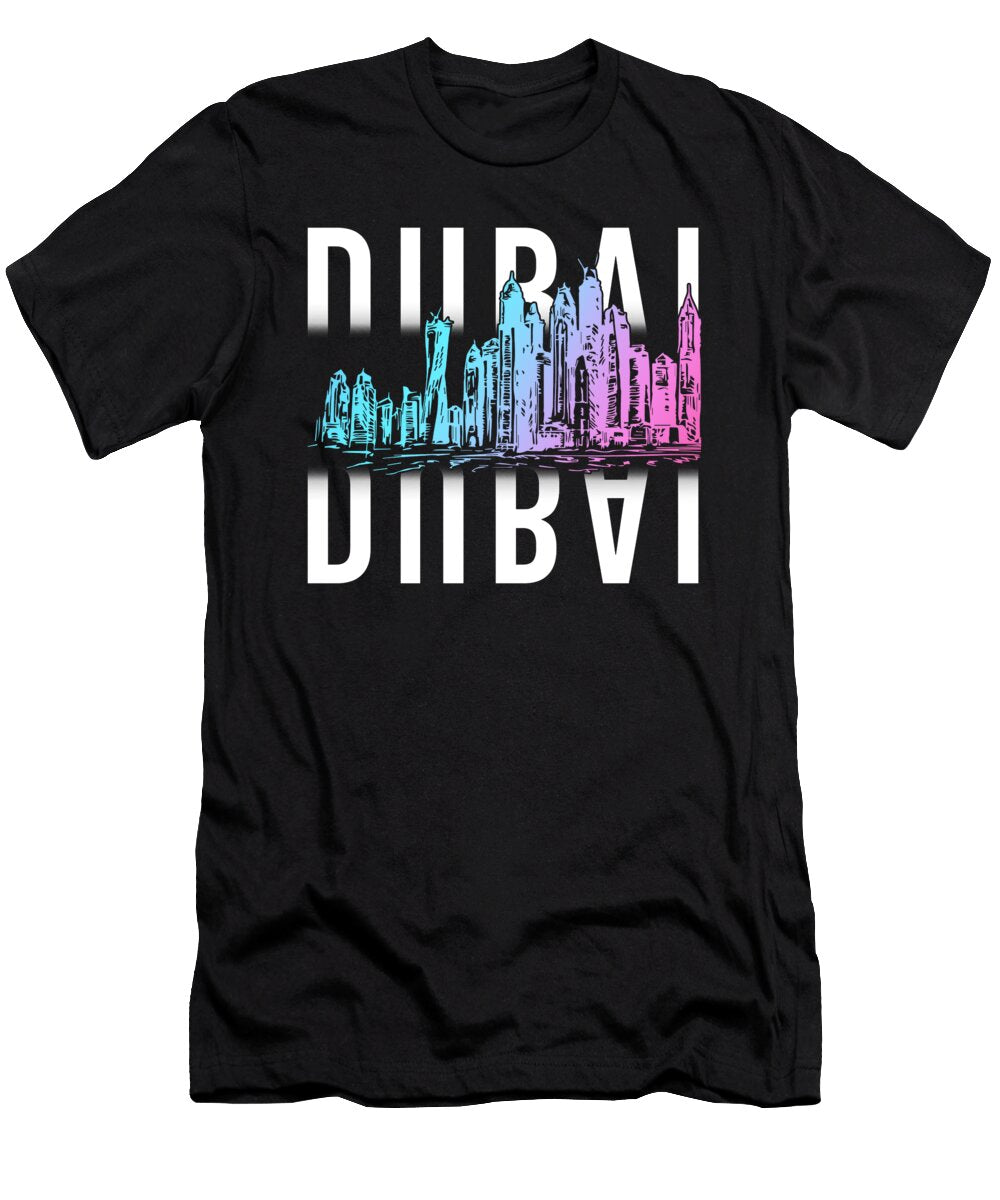 5 Dubai Arab Emirates Arabia Palm Trees Gift Alessandra Roth T-Shirt