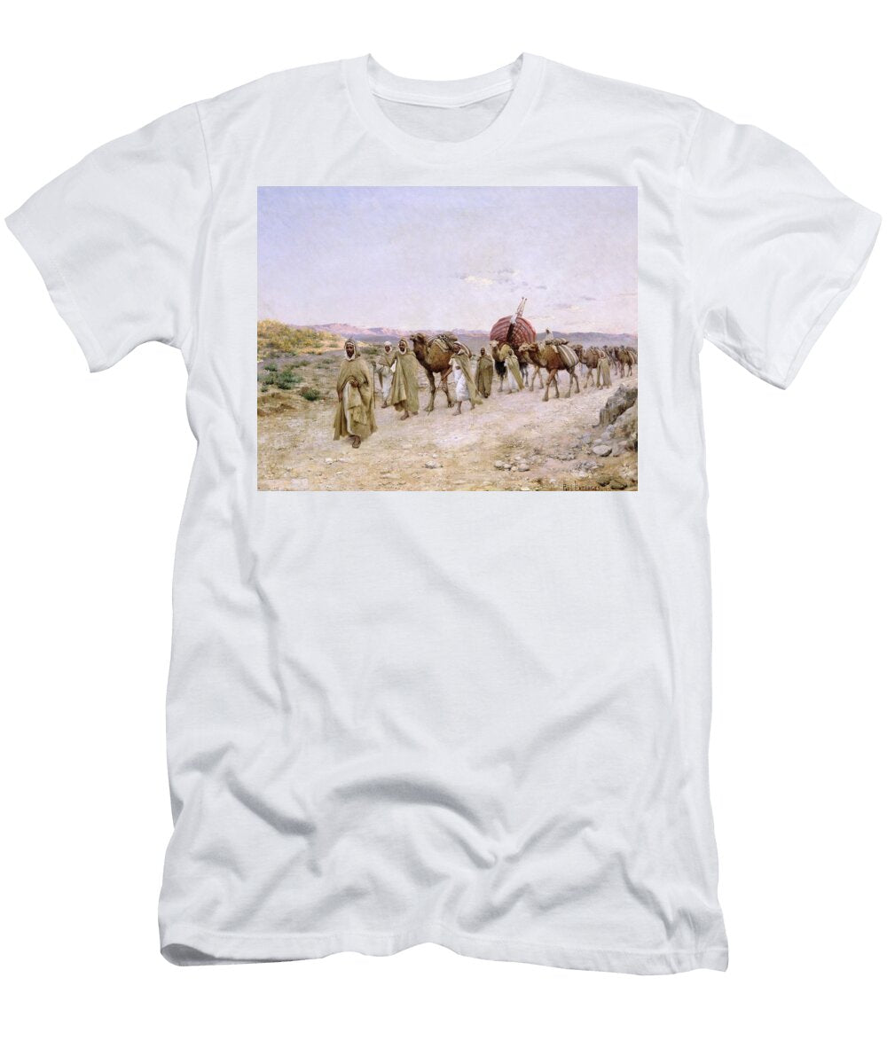A Caravan Near Biskra Pjb Lazerges T-Shirt