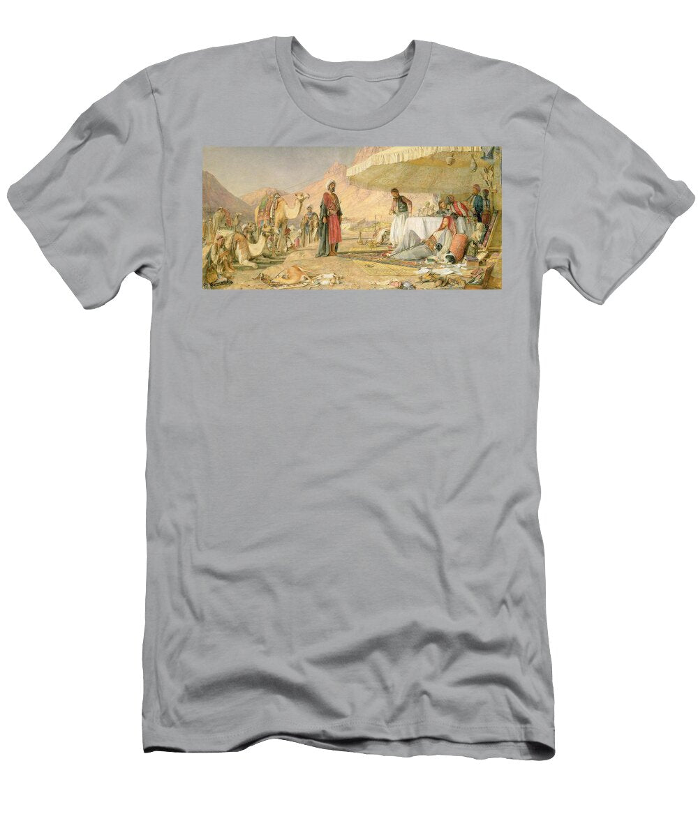 A Frank Encampment in the Desert of Mount Sinai John Frederick Lewis T-Shirt