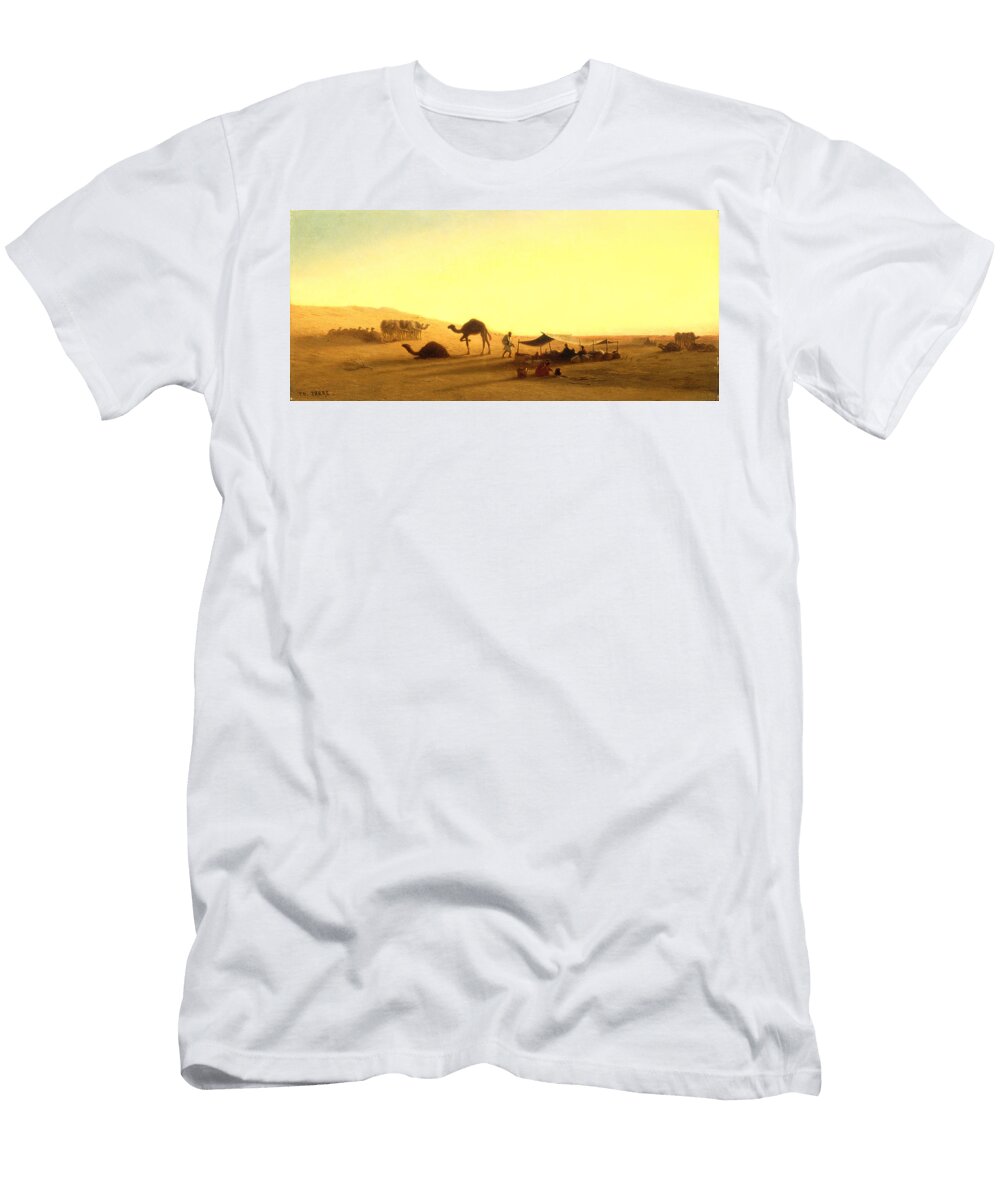 An Arab Encampment Charles Theodore Frere T-Shirt