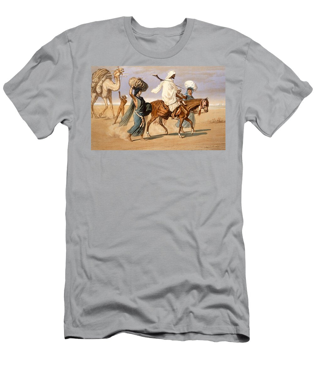 Bedouin Family Travels Across the Desert Henri De Montaut T-Shirt