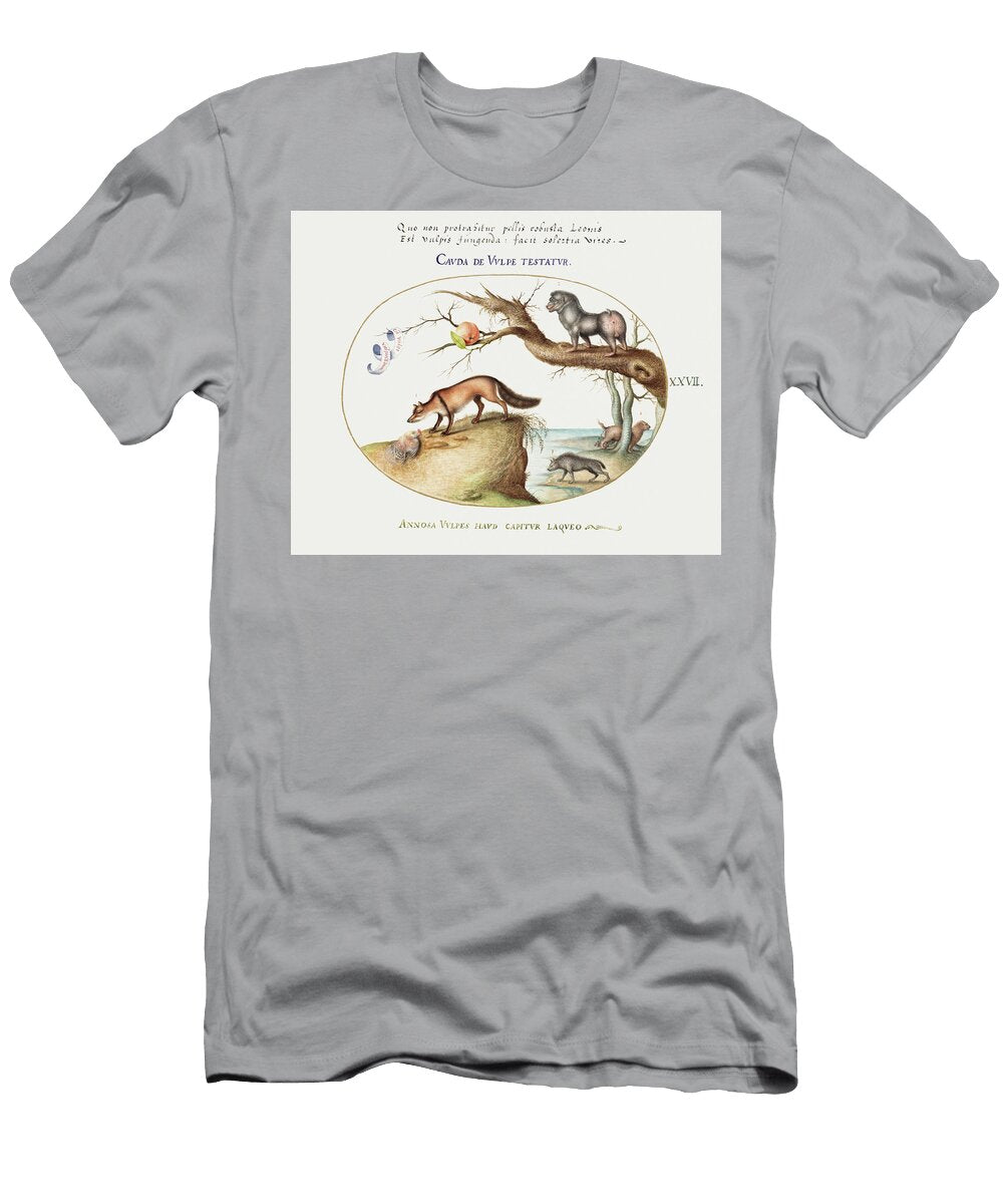 Cross Fox Hyena Baboon Sea Wolf and a Gulon 1575 1580 Painting in High Resolution By Joris Arpina Shop T-Shirt