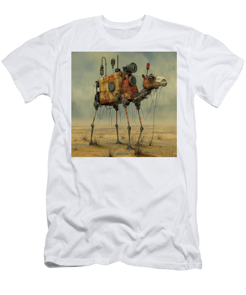 Cyborg Camel in the Desert Sci 408 Yo Pedro T-Shirt