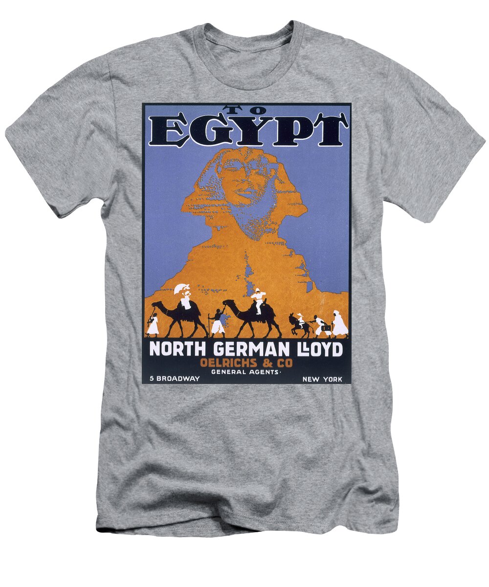Egypt Poster Advertising Norddeutscher English School T-Shirt