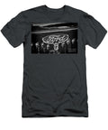 Ford V8 Classic Car Badge Black and White Paul Ward T-Shirt