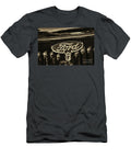 Ford V8 Classic Car Badge Retro Sepia Paul Ward T-Shirt