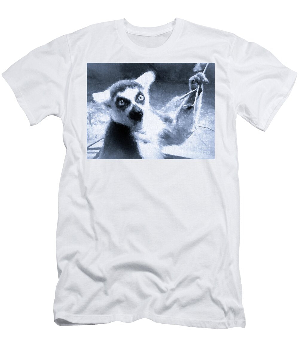 Lemur Catta of Madagascar Bw Mona Stut T-Shirt
