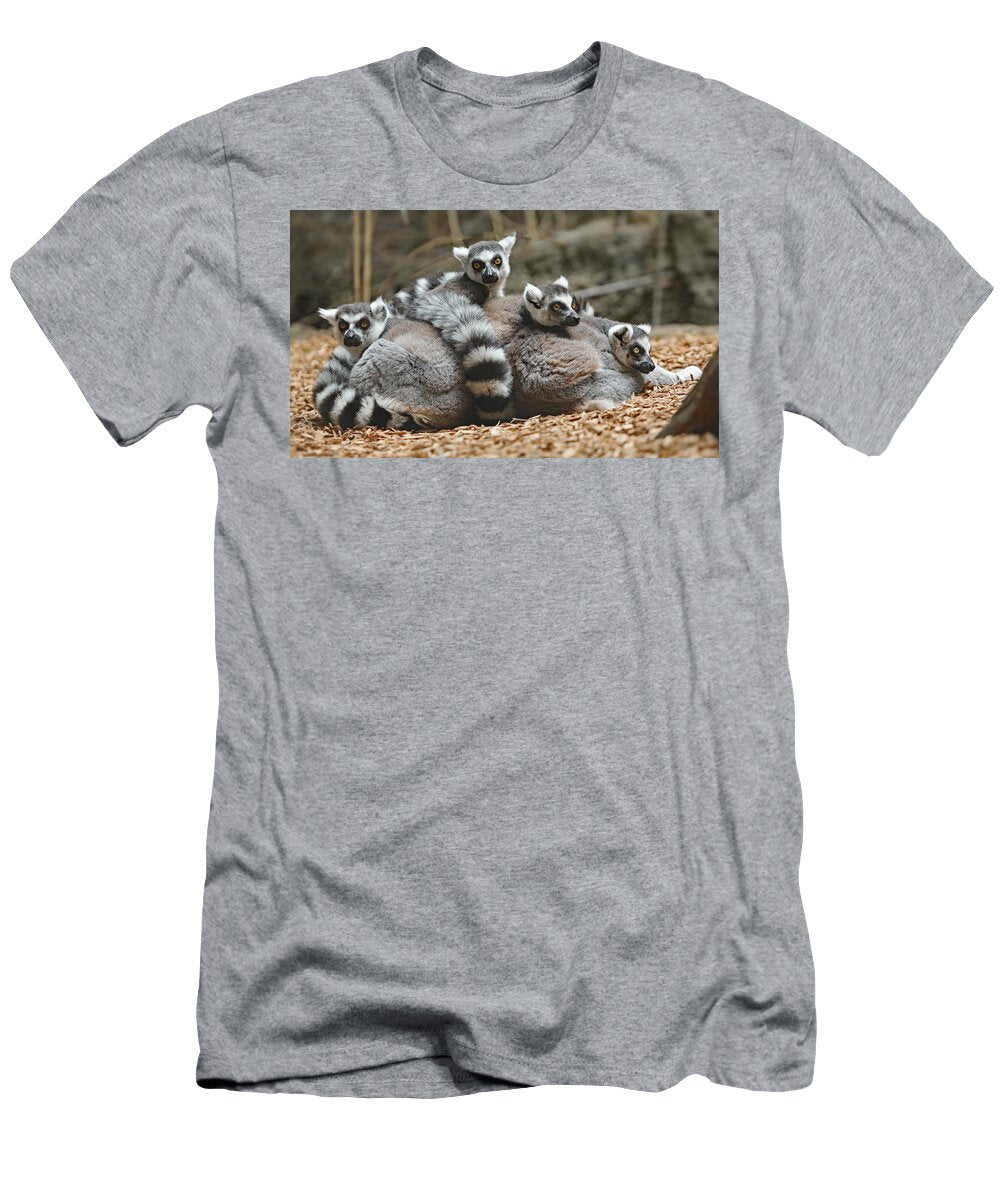 Lemur Cuddle Gina Fitzhugh T-Shirt