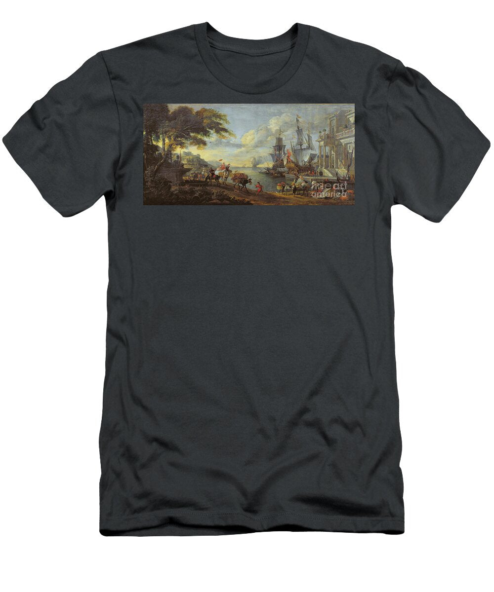 View of an Oriental Port 1688 Hendrik Van Minderhout T-Shirt